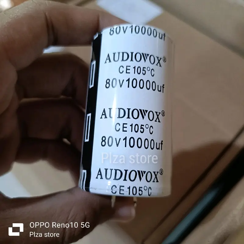ElCO AUDIOVOX 80V/10000UF PUTIH ORIGINAL ISI FULL CAPASITOR ELKO 10000UF 80VOLT 2