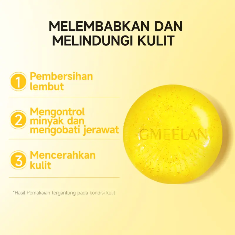 GMEELAN 3PCS Exfoliating Gel 1 Menit 50g + Krim pemutih Lazy Cream 30g +Sabun Pemutih Badan Emas 24k 100g 2