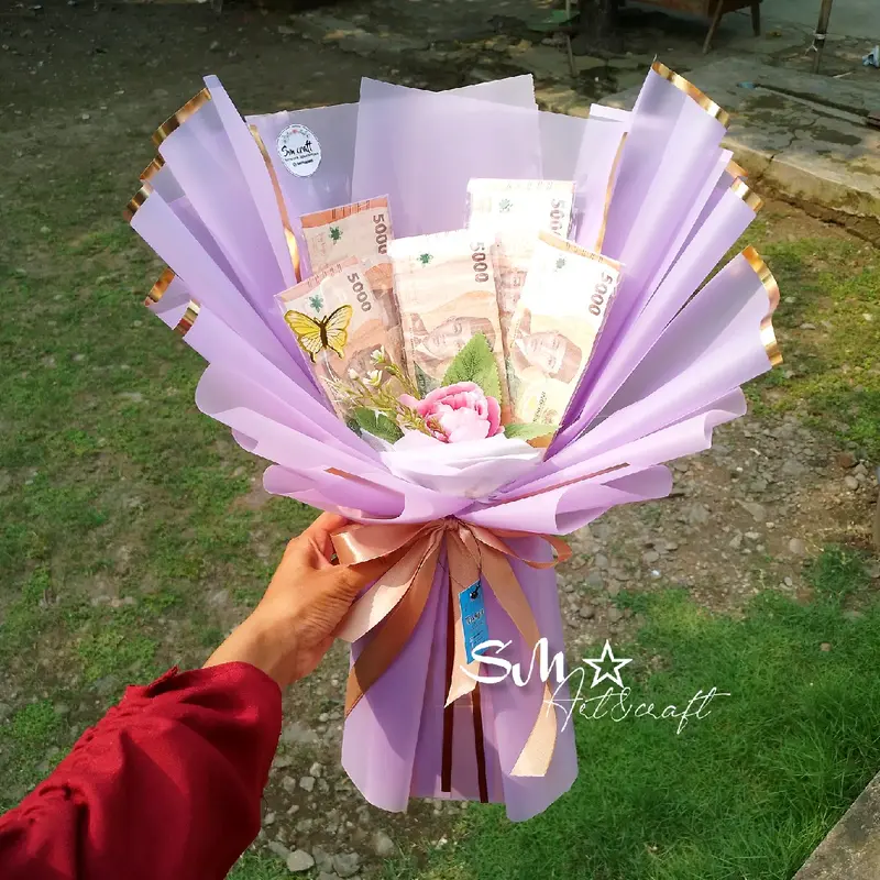 READYSTOCK kerangka buket uang kosongan 5 Lembar isi sendiri Hadiah 4