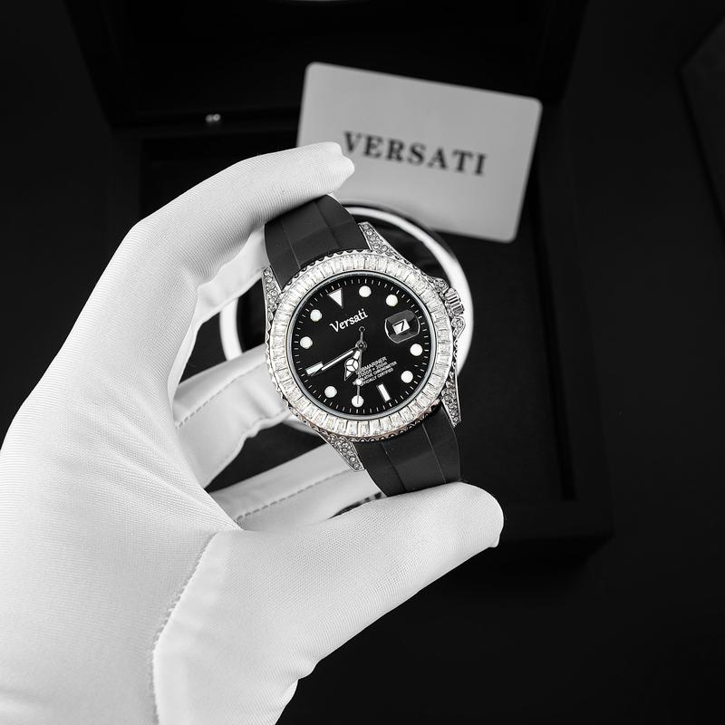 [ MS STORE X NGUYÊN NGỰA ] Đồng Hồ Nam Versati Phiên Bản Đính Đá Cao Cấp Thời Trang, Sang Trọng-M162