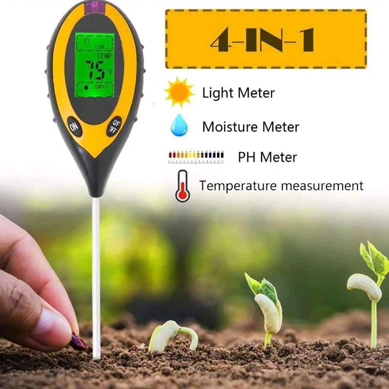 Pengukur Temperature dan Kelembapan Tanah Soil PH - TPH01803 Baterai 0