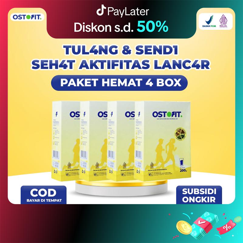 Susu Ostofit 4 Box Original | Minuman Susu Bubuk Murni HALAL BPOM | AKUN RESMI OSTOFIT [Bisa COD] 0