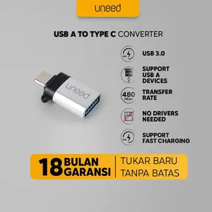 Uneed Zinc Alloy USB 3.0 OTG Adapter Type C - UAT03AC Storage