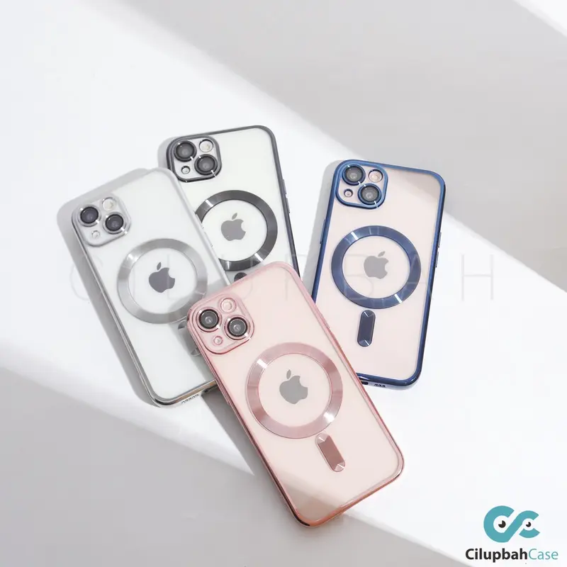 Clear Magsafe Electroplating LensGuard Case for iPhone 11 12 13 14 15 Plus Pro Max 7