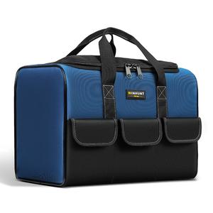 WH157シリーズ 厚手オーフォードットツールバッグ、調節可能なショルダーストラップ付き多機能ハンドバッグ、多様な用途と安全な収納