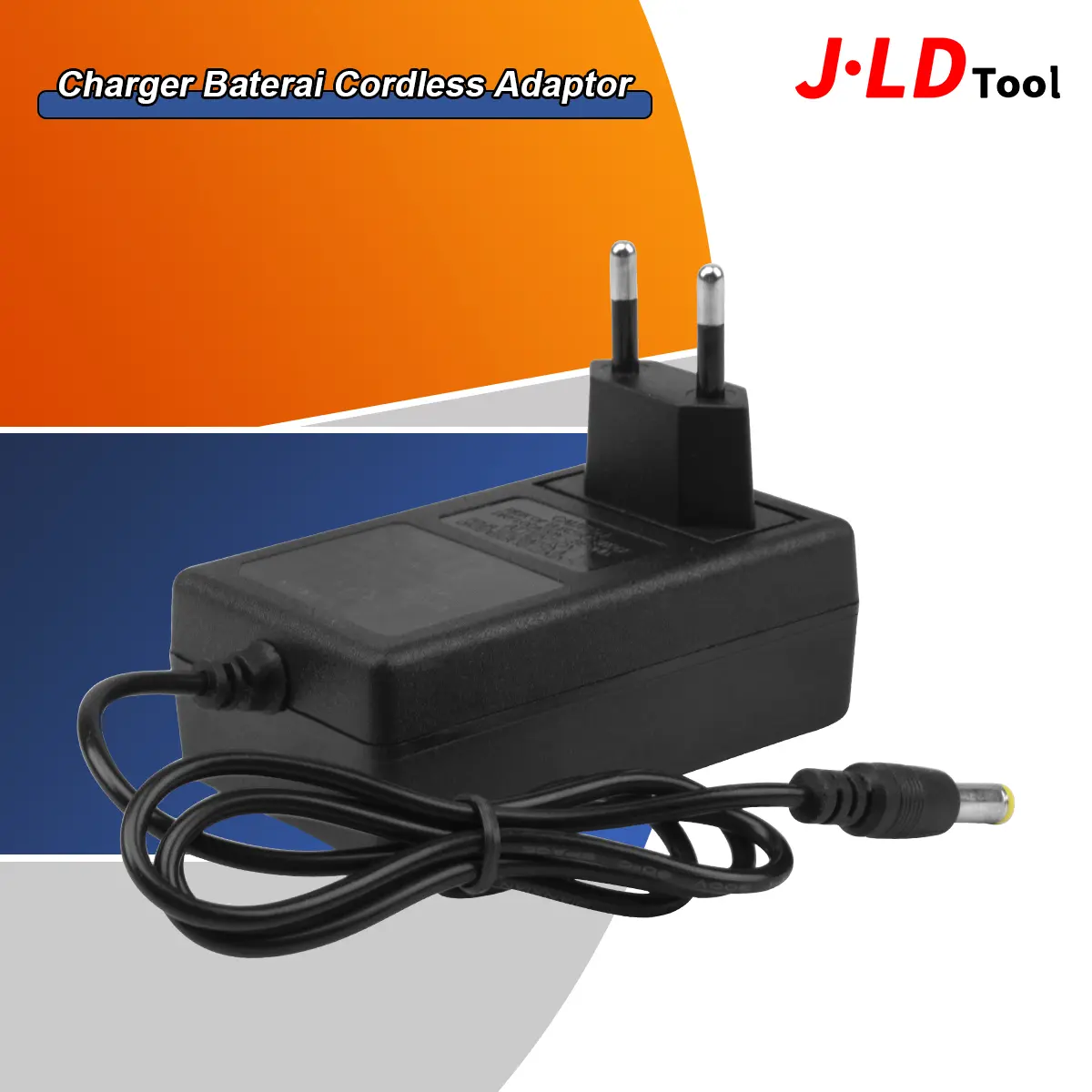 JLD Charger Baterai Cordless Adaptor 21V untuk Mesin Bor Kunci Pas Impak & Gerinda Input 100-240V Output 21V 2A Cocok untuk Baterai Lithium