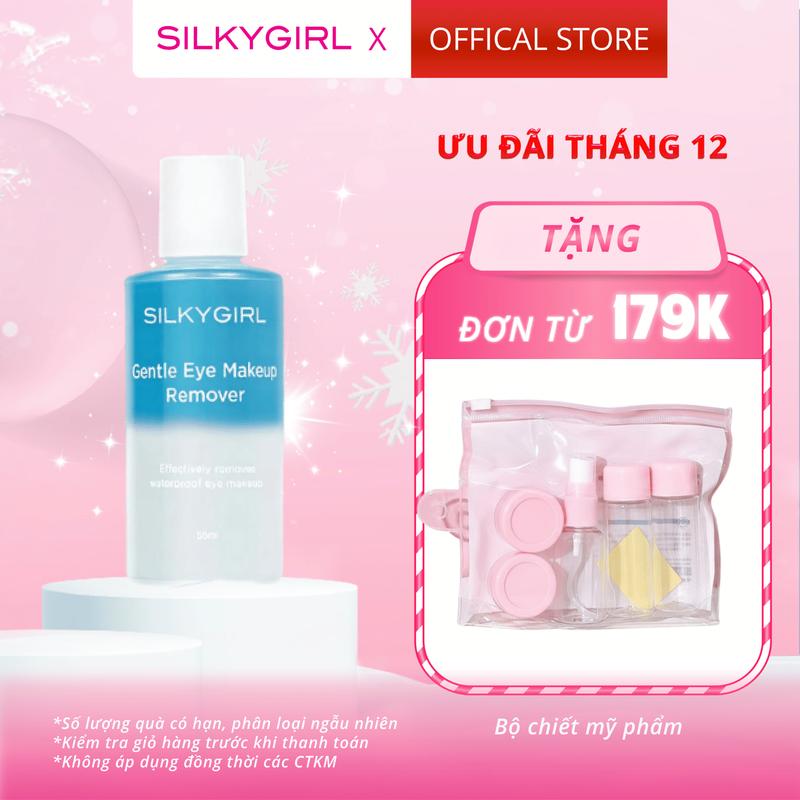  Tẩy Trang Mắt Môi Silkygirl Gentle Eye And Lip 55ml Tẩy Trang Dầu Nước Cosmetic Mỹ Phẩm Trang Điểm Women 