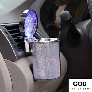 Asbak RKK Mobil Car LED Light Asbak Portable Sopir