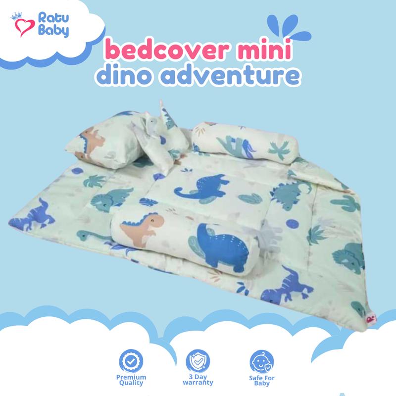 Ratu Baby l Bedcover set bayi UK Mini kain Mikrosilk l selimut bayi newborn 2