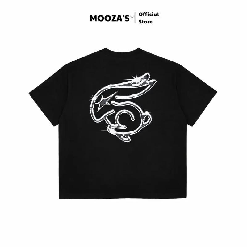 Áo Thun Rabbit Form Semi-Oversized In Nhiệt 5D MOOZA Tee Prime Nam Nữ Unisex Localbrand