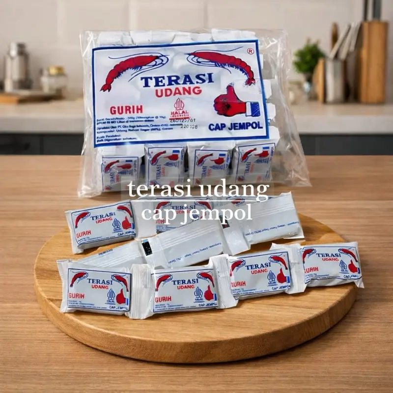 TERASI UDANG GURIH CAP JEMPOL KHAS CIREBON - Produk Asli dari Cirebon untuk Rasakan Kenikmatan Terasi Udang yang Gurih