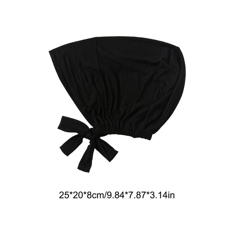 Product Introduction of Women’s Ladies’ Solid Color Plain Hijab Head Kerchief Head Sun Inner Cover Coverchief Wrap L2E9 31