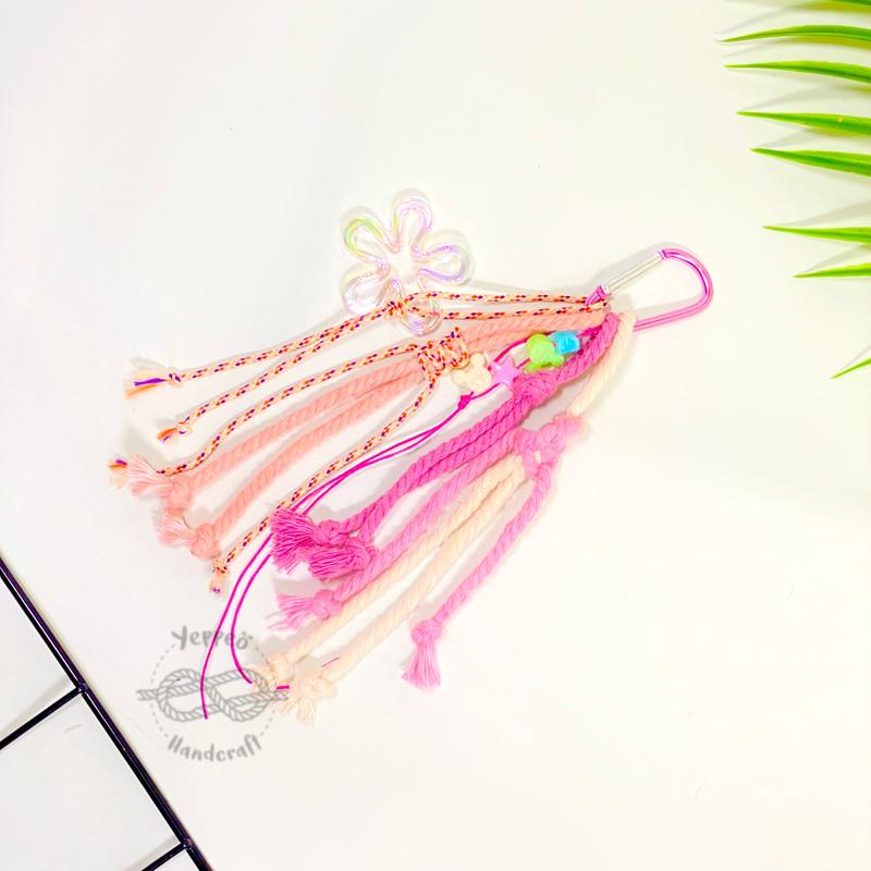 BAG CHARM FAIRY Macrame Keychain Carabiner Tali Tas Aksesoris 7