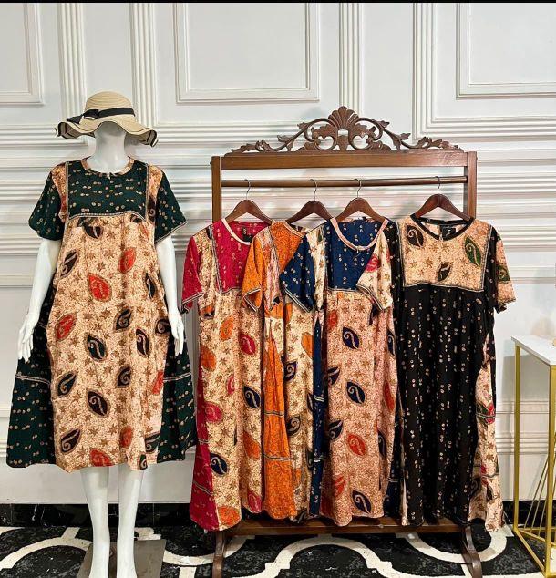 Daster rani cap terbaru daster renda viral daster batik busui