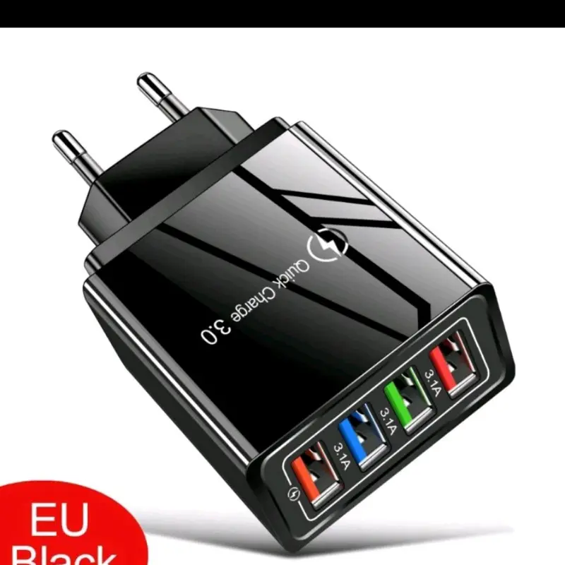 kepala casan 4 usb fastcharging murah,,yang biasanya rebutan bisa pakai i i 1