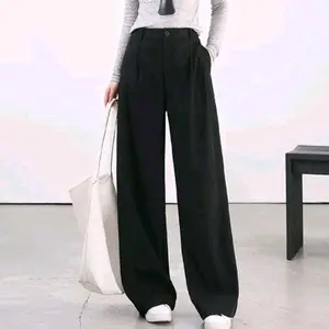 Celana loose pants higwaist premium