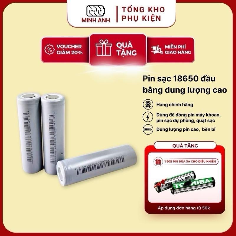 Cell Pin 18650 Lishen Xám 2500mAh 12C Xả 30A Điện Áp Sạc 4.2V Công Cụ Điện Sạc Dự Phòng Dùng Cho Máy Khoan Pin Mới 100% Đèn