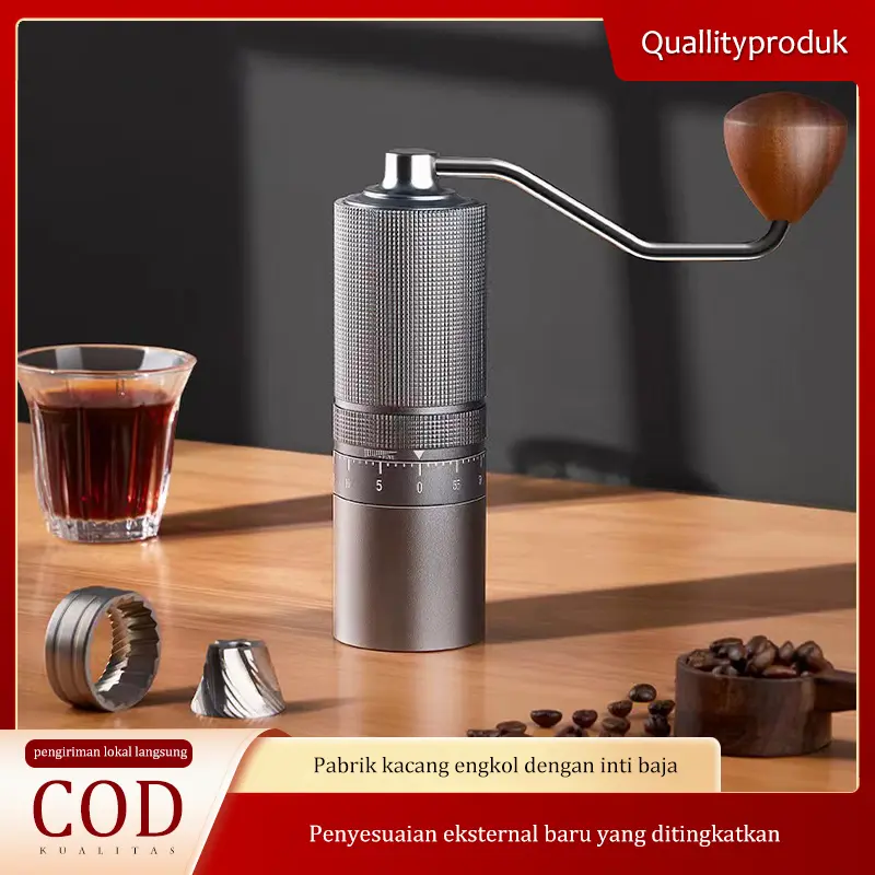 Penggiling Kopi, Mesin Kopi Manual, Inti Baja, Mesin Kopi Penggiling yang Dapat Disesuaikan Secara Eksternal Coffee