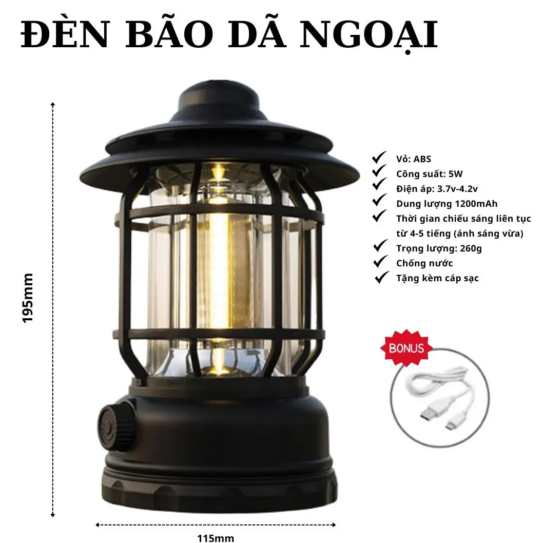 Đèn lồng Có Thể Sạc Lại Thương Hiệu Tmountain, 18650mAh, Có Thể Sạc Lại USB, Thích Hợp Để Trang Trí Tiệc, Du Lịch, Đi Bộ Đường Dài, Cắm Trại, Đèn Tràn, Không Chói, Ánh Sáng Vàng, DCP10, Dành Cho Nam Giới Camping