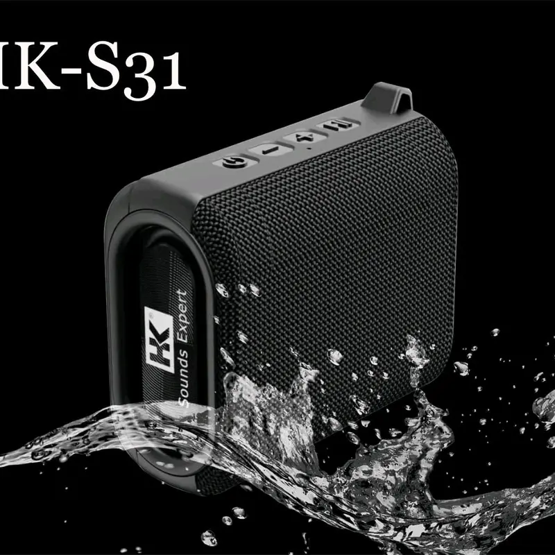 Speaker Bluetooth Wireless HK-S31 Extra Bass Waterproof dengan Lampu RGB 0