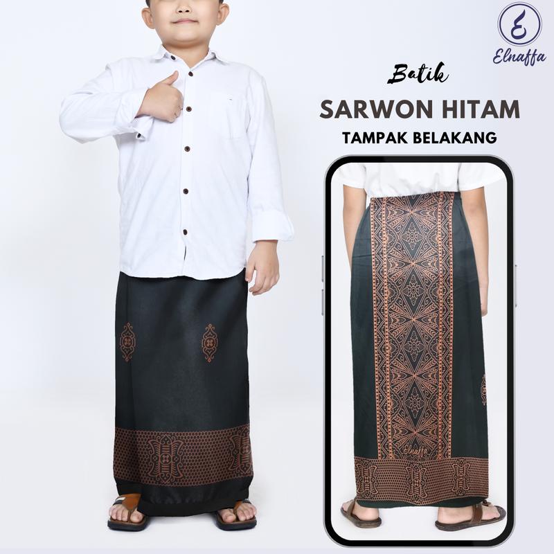 Elnaffa-Sarung Instan Anak Usia 2-8 Tahun, Sarung Anak Motif Batik GUS IQDAM 9