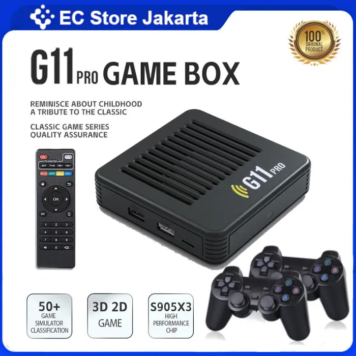 POWKIDDY Game Box G7 / Game Box G11 Pro Android TV Retro Video Game Console Mini Game box Wireless