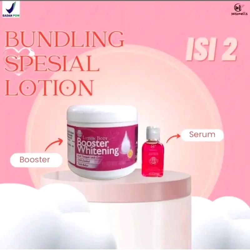 PAKET BUNDLING SPESIAL LOTION AHA BOOSTER WHITENING BLEACHING MISONELS 3