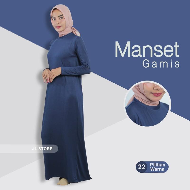 Manset Gamis Bahan Kaos Rayon dan Spandek 0