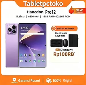 Penawaran terbatas: 256GB dengan harga sama seperti 1TB [termasuk keyboard dan mouse Bluetooth] Tablet Hancdon Pro12 11,6 inci, prosesor MTK6799, kamera 24 MP, mendukung WiFi, baterai berkapasitas besar 8800 mAh, prosesor 10 inti, Android 12