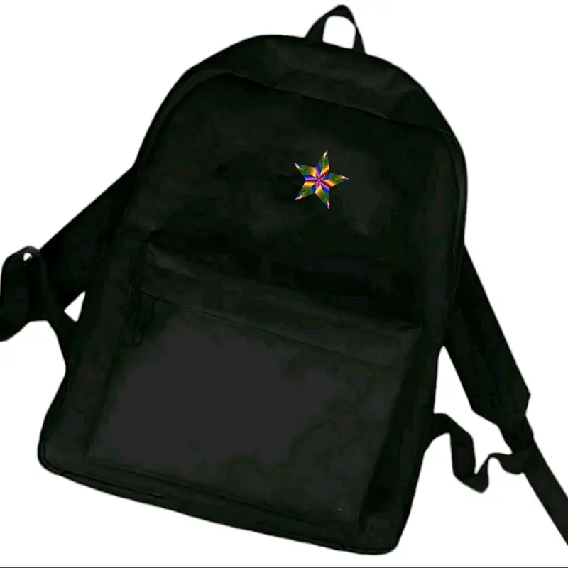 Tas RANSEL SEKOLAH dan Perempuan Pria Remaja SD SMP SMA Terbaru Gambar BINTANG Kekinian Terlaris COD (Bisa Bayar di Tempat) Hitam Canvas 3