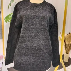 Atasan Luaran Sweater Crewneck Lengan Panjang