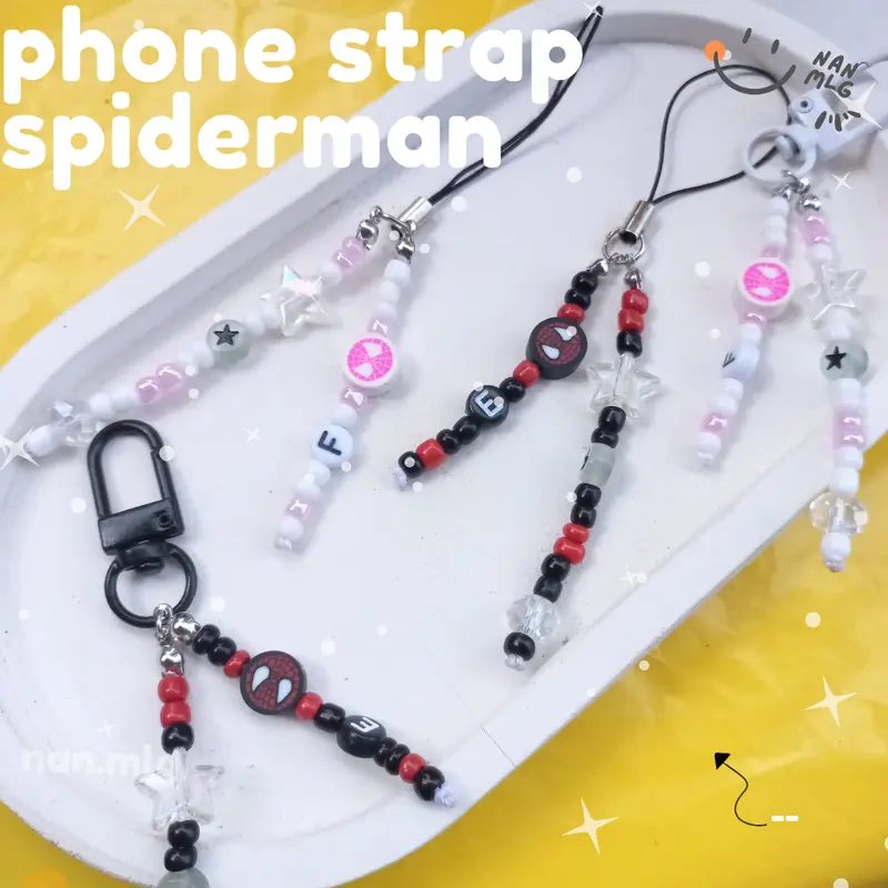 Gantungan HP Kunci Phone Strap SPiderman 0157 Nan.mlg Aksesoris Telepon Lanyard Hp 0