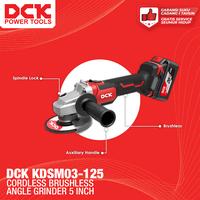 Gambar DCK KDSM03-125 Cordless Brushless Angle Grinder 5" / Mesin Gerinda Baterai 5 Inch - UNIT ONLY dari Drill&Co Kota Administrasi Jakarta Barat 3 Tokopedia