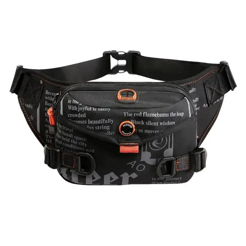 Tas Pinggang AOTIAN Nylon Waterproof Model Selempang Dada untuk Pria Waistbag tas  pinggang  pria