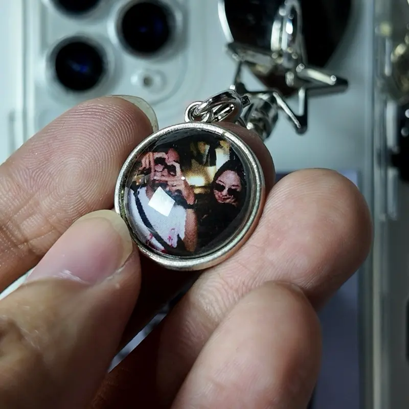 keychain custom foto / gantungan hp custom / phone charm [free box] 3