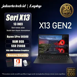 Laptop X13 Gen2 AMD  Ryzen 5 Pro RAM 8GB Windows 11 Pro screen 13 inci