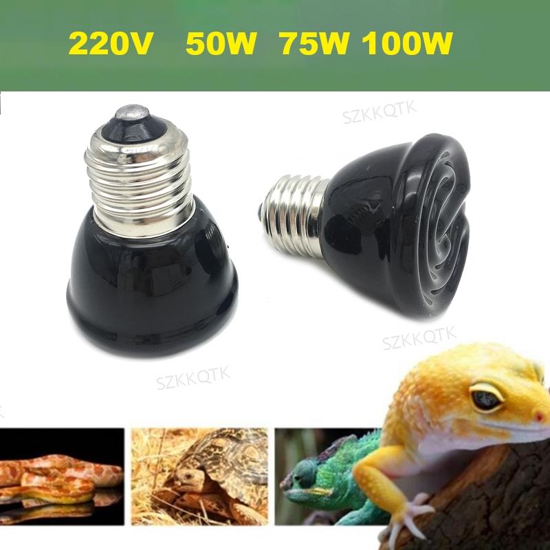 Curated visual reference: Gallery Detail: E27 Pet Turtles Reptile Heating Lamp Light Bulb Black Infrared