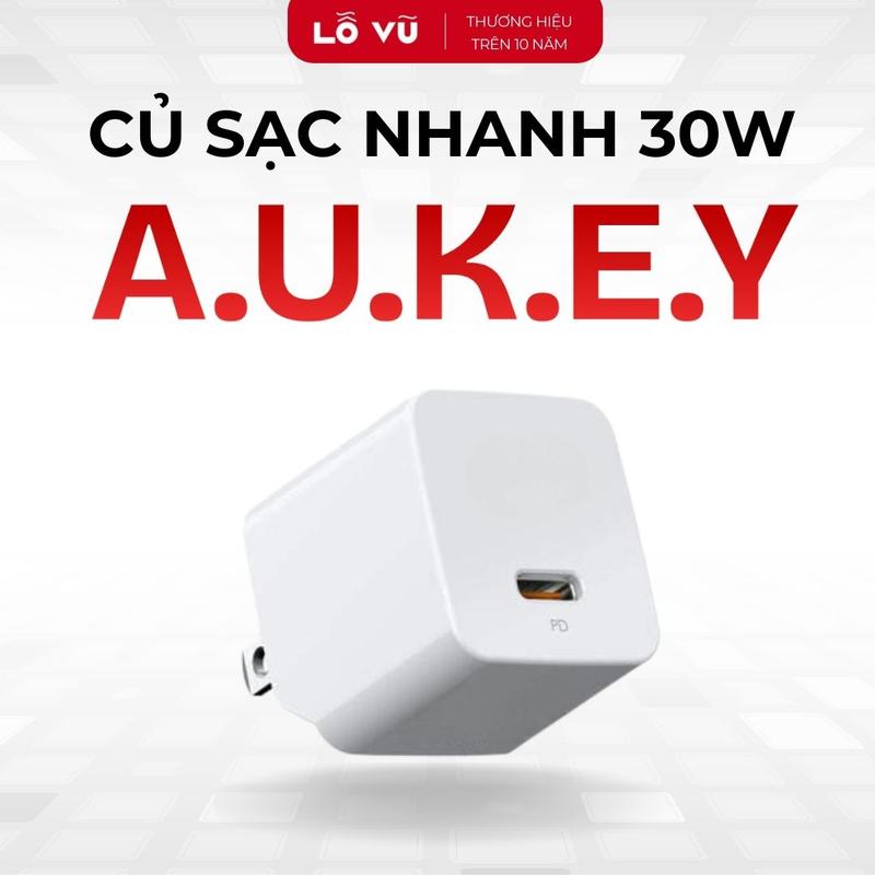 Củ sạc nhanh 30W AU.KEY - PW0040 Cổng sạc Type C Công nghệ Power Delivery 3.0 - Phụ kiện điện thoại Lỗ Vũ 1 levu01