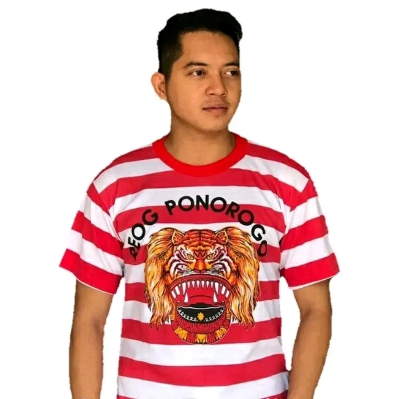 kaos reog Ponorogo,kaos reog Ponorogo merah putih dewasa,kaos reog olimpic s,m,l,xl