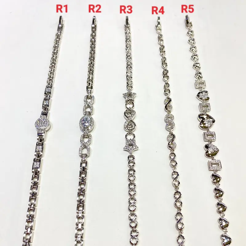 Gelang xuping original model rantai permata mengkilau 0