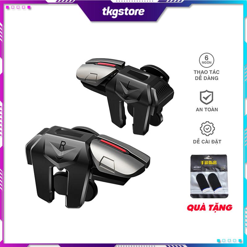 Nút bắn Pubg Free Fire G21 | Nút bấm 6 ngón chơi game cực nhạy, kẹp rộng 13mm