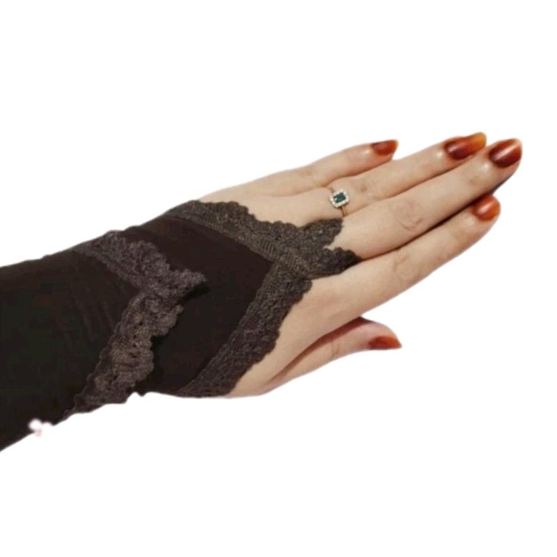 Handsock Fashion Renda Senada/Sarung Tangan Cincin Renda Muslimah 1