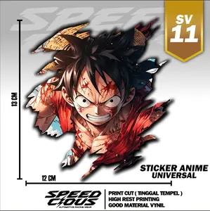 Sticker Vynil Anime Naruto Stiker Visor Sudah Printcut Siap Tempel Code Geass SV
