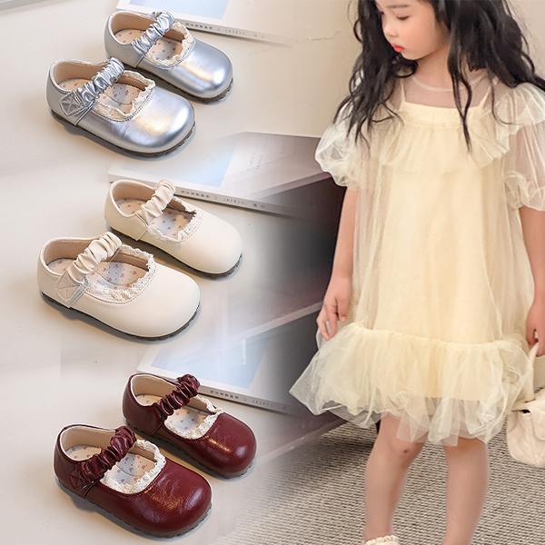 Cô gái trắng nhạt miệng đơn giày mùa thu mới trẻ em giày đế mềm giày búp bê nữ cho bé gái