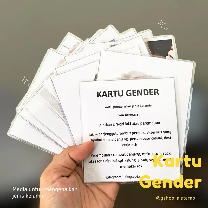 KARTU GENDER BELAJAR ANAK