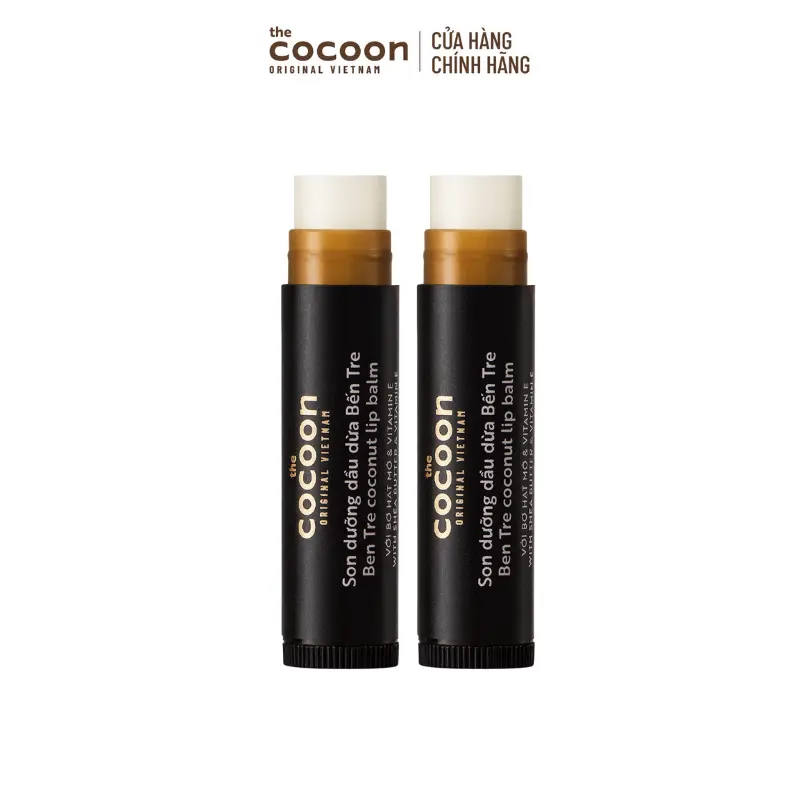 Ảnh đại diện COMBO 2 Son dưỡng dầu dừa Bến Tre Cocoon dưỡng ẩm môi 5g