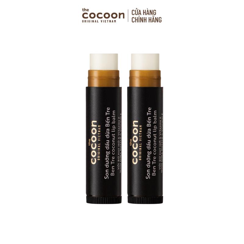 COMBO 2 Son dưỡng dầu dừa Bến Tre Cocoon dưỡng ẩm môi 5g
