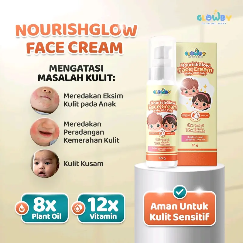 (Glowby) NourishGlow Face Cream For Baby And Kids 1