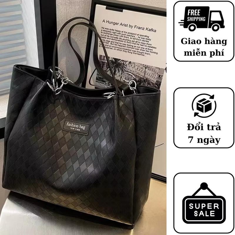 T11 Túi Xách Nữ Túi Tote Da Thời Trang Dập Vân Ô Trám - Xưởng Túi Xách VN