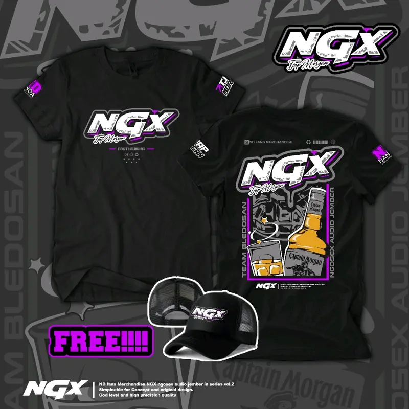 Kaos Sound NGX NGOSEX Tjap Morgan Vol2 Terbaru 2025 Distro Digital Printing Combed 24s 0